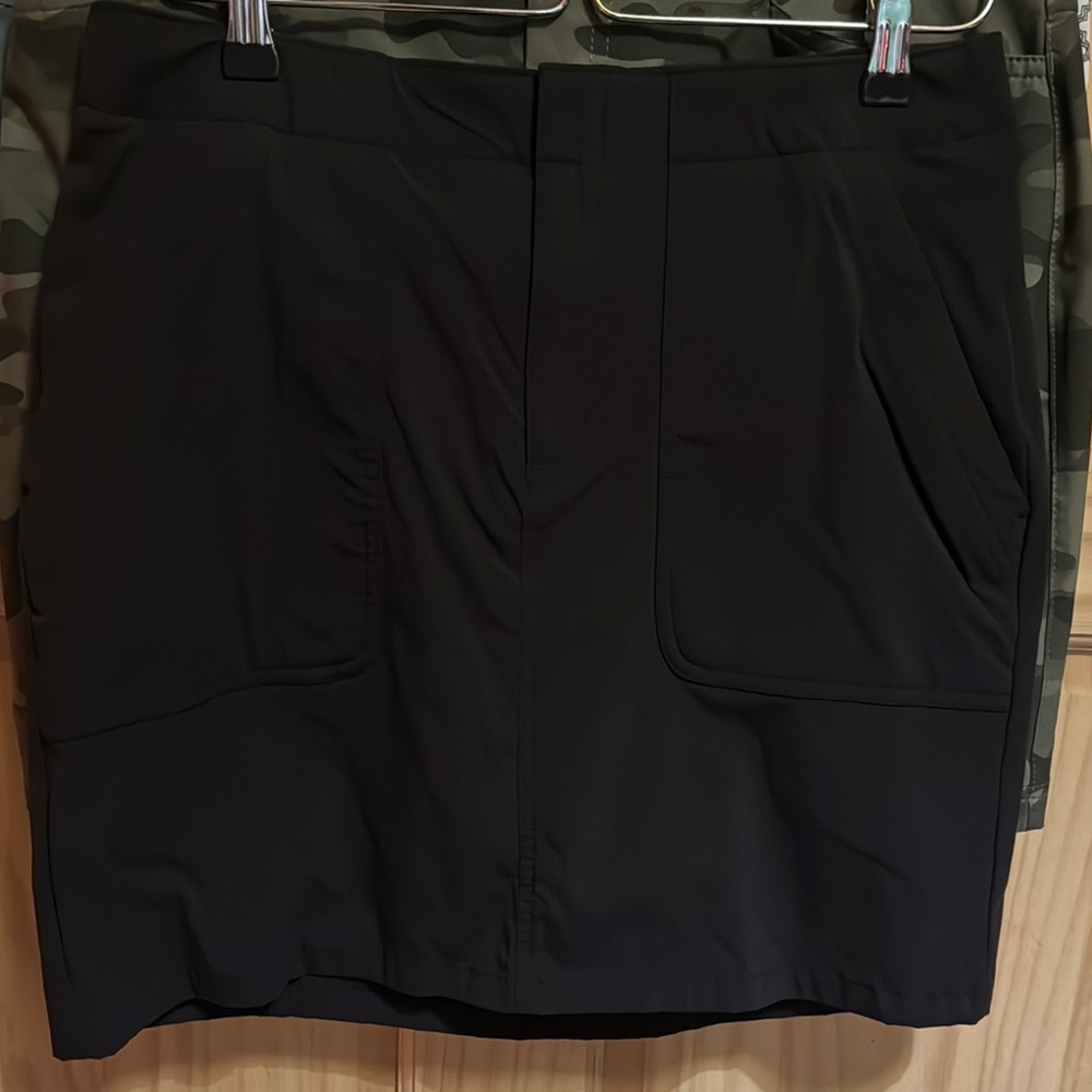 Black Mini Skirt with Pockets